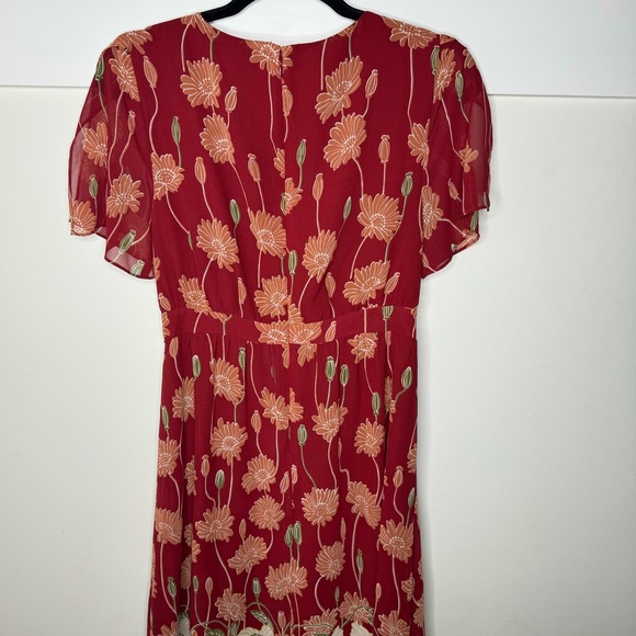 Madewell Red Floral Maxi Dress - Picture 9 of 13